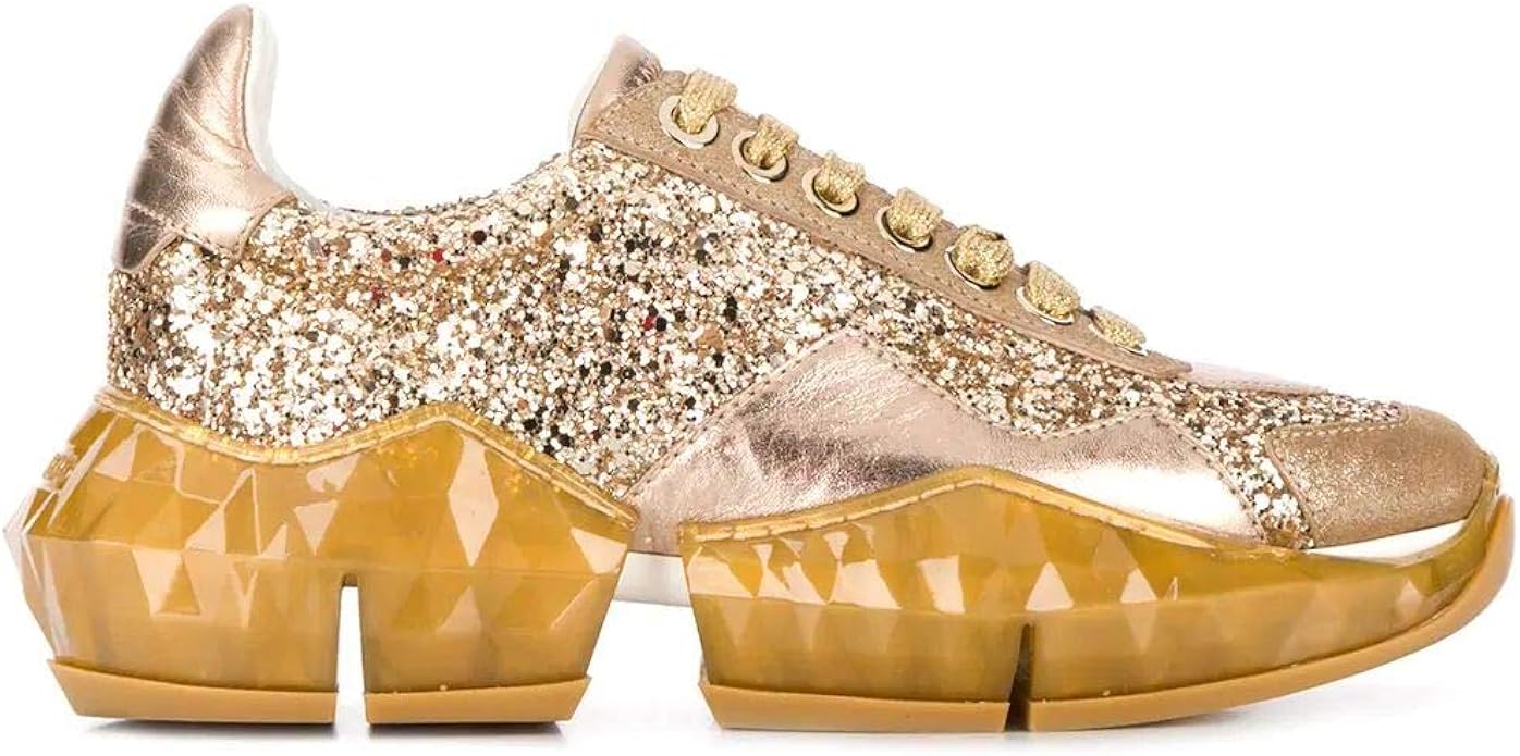 gold glitter sneakers