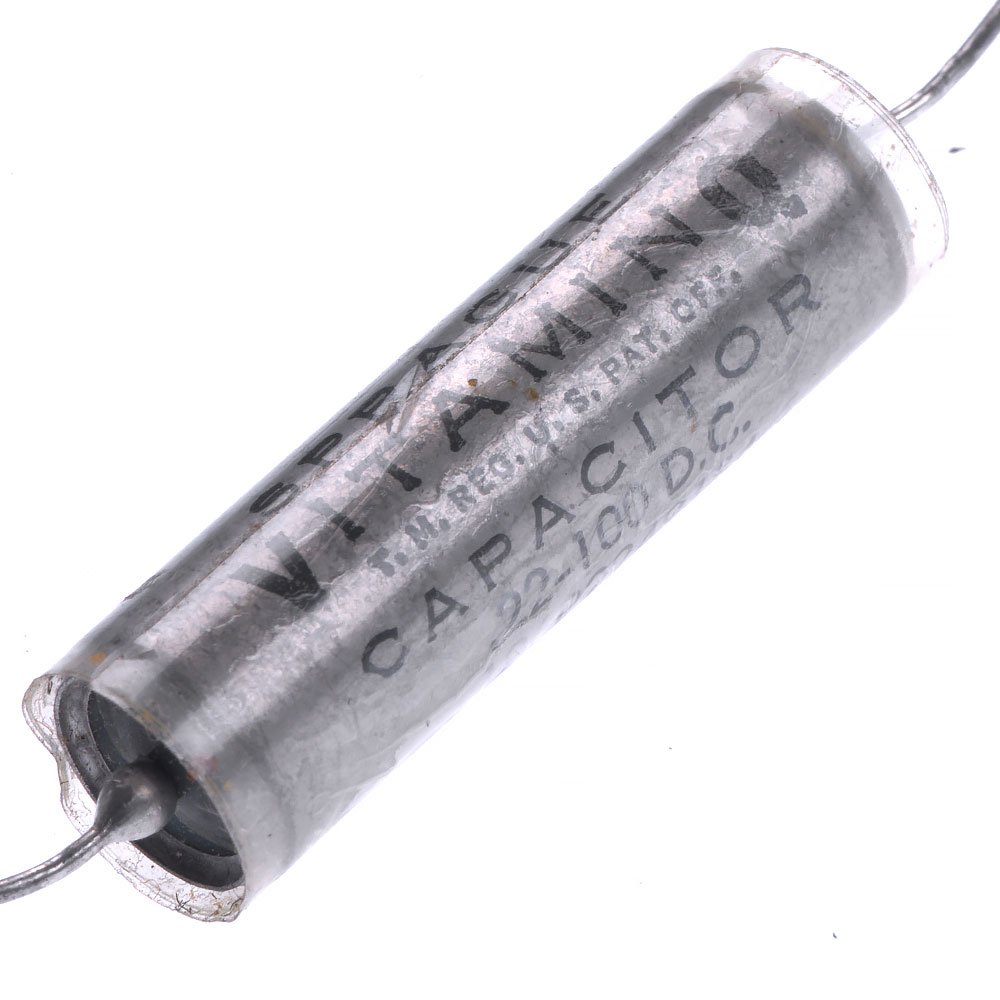 NOS Sprague Vitamin Q Paper In Oil (PIO) capacitor 0.22uf / 100VDC