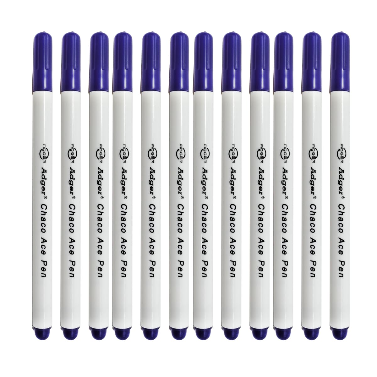 JYC CREATIVE 12 Water Erasable Fabric Markers, Disappearing Ink Fabric Marker Pen, Fabric Marker for Dressmaking, Fabric Soap, — image 1