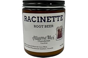 Candles Root Beer Scented, Handmade in Canada, Novelty Gift Candle, Craft Handmade, Hand Poured Candles by AllumeMoi Candles 
