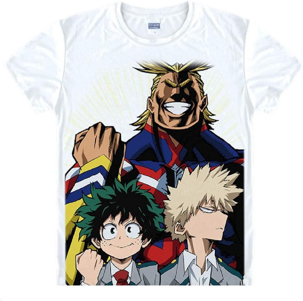 My Hero Academia T Shirt All Might Deku Bakugo Boku No Hero Cosplay Plus Ultra Amazon Com