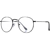 Pro Acme Classic Round Metal Clear Lens Glasses Frame Unisex Circle Eyeglasses