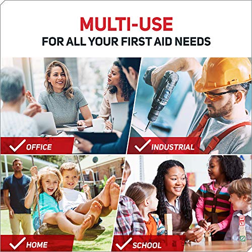 Care Science First Aid Kit Professional + All Purpose, 351 Pieces - Meets OSHA ANSI 2015 Guidelines with Wall Mount. Professional Use for Work, School, Home, Car, Survival, Camping, Hiking, and More