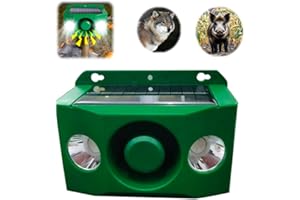 GENERIC Beast Repellent Solar Warning Lights with Loud Volume, SolarWarningLights 5 Modes with Loud Volume, Solar Lights Outdoor with Alarm for Orchard Farm Barn Yard