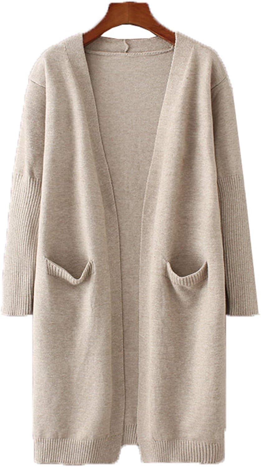 Cardigan Femme En Laine - Col Rond, Manches Longues, Boutonnage Devant | Chaud Et Doux Pour Automne Et Hiver
