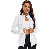Meanzoo Women's Scrubs Jacket Zip Front Warm-up Jacket