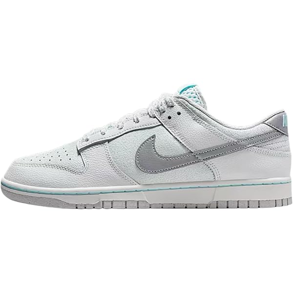 Amazon.com | Nike Dunk Low Men Summit White/Metallic Silver