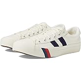 Keds Royal Plus Lace Up Fashion Sneaker, White/Navy, 6.5