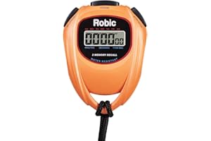 Robic 429-67990 Easy to Use High Presision Stopwatch, Orange