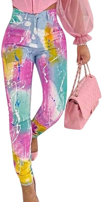 tie dye skinny jeans womens
