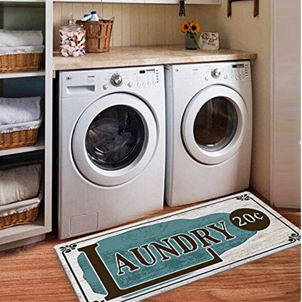 USTIDE Laundry Rug Runner Nonslip Rubber Mat Floor Runner