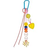 CLASSYZINT Colorful Bag Charms for Women Beaded Keychains Rope Bag Charms for Handbag Cute Bag Charm Keychain for Purse