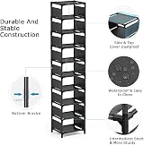 esonstyle 10 Tier Shoe Rack Tall Narrow Space Saver Entryway Organiser view 5