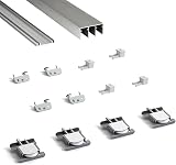 Decoranddecor Sliding Wardrobe Track Kit 1.2m Two Doors Ball Bearings view 5