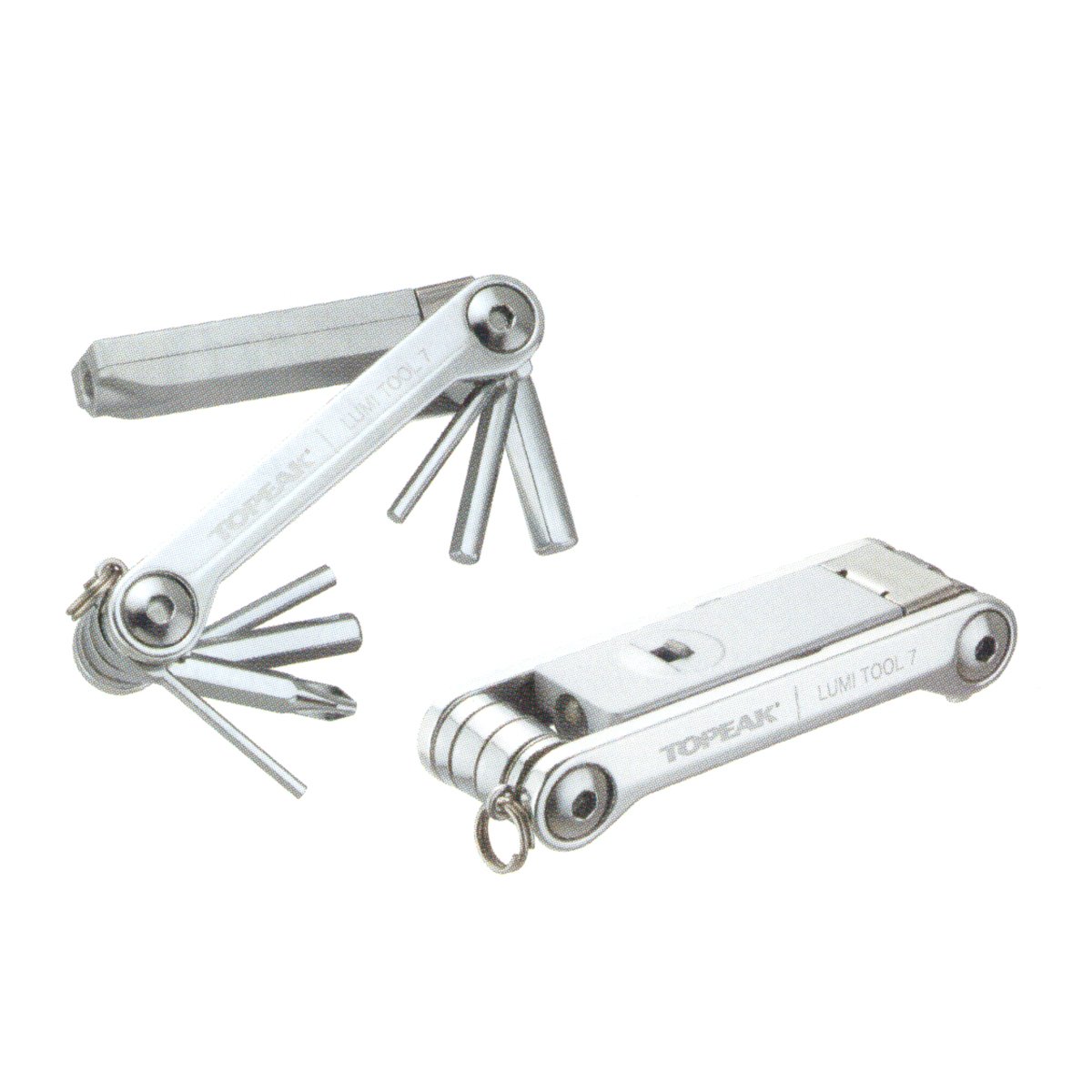 TOPEAK LumiTool 7 TT2549 Bicycle Tool 7.6 cm x 1.6 cm x 2.6 cm Silver