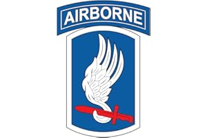 BENT WOOKIE US Army - 173rd Airborne Brigade Combat Team SSI Reflective Decal - 3.5 Inch Tall Full Color Decal On 3M Reflective Material