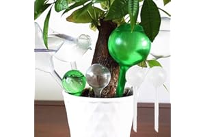 2Pcs Plant Water Feeder Self Watering Plastic Ball Indoor Outdoor Flowers Water Cans Flowerpot Drip Irrigation Device (2Pcs T