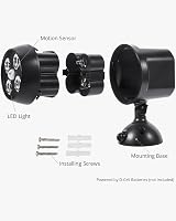 NICREW Battery PIR Motion Sensor LED Security Light Outdoor Spotlight 4 LEDs view 7