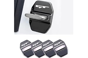 WENDISH Stainless Steel Car Door Lock Latches Cover Protector Compitable with KIA NIRO Rio Sportage Sorento Soul Stinger Seltos (Black)