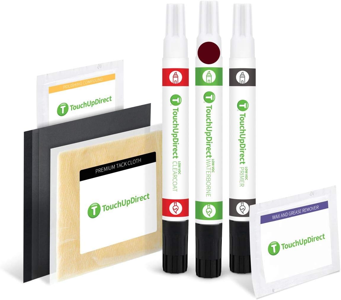 TouchUpDirect 3T3 Ruby Flare Pearl for Toyota Exact Match Touch Up Paint Combo