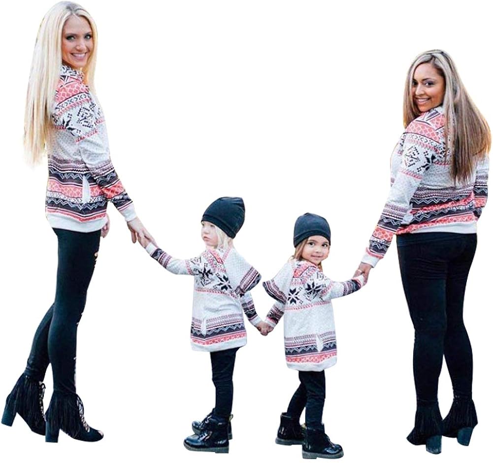 pull mere fille noel