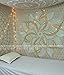 Popular Handicrafts Tapestry Wall Hanging Hippie Moon Ombre Mandala Bohemian Hippy Intricate Indian Tapestries Bedspread 90 x 108 Inches (230cm x 270cm) Gold