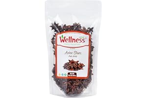 Wellness Anise Star Pods 300g (10.58 oz) - Whole Anis Étoilé Spice for Herbal Tea, Baking & Cooking - Fragrant Licorice Fla