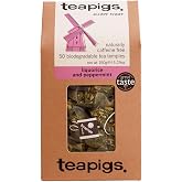 teapigs Liquorice and Peppermint Tea Bags Made With Whole Leaves, 50 Count, Sweet, liquorice, mint (5422)