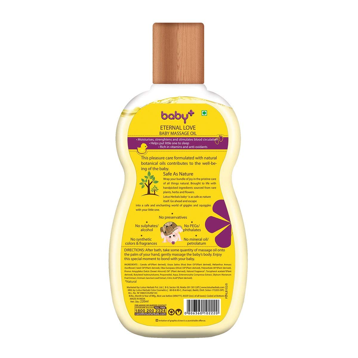 lotus baby massage oil