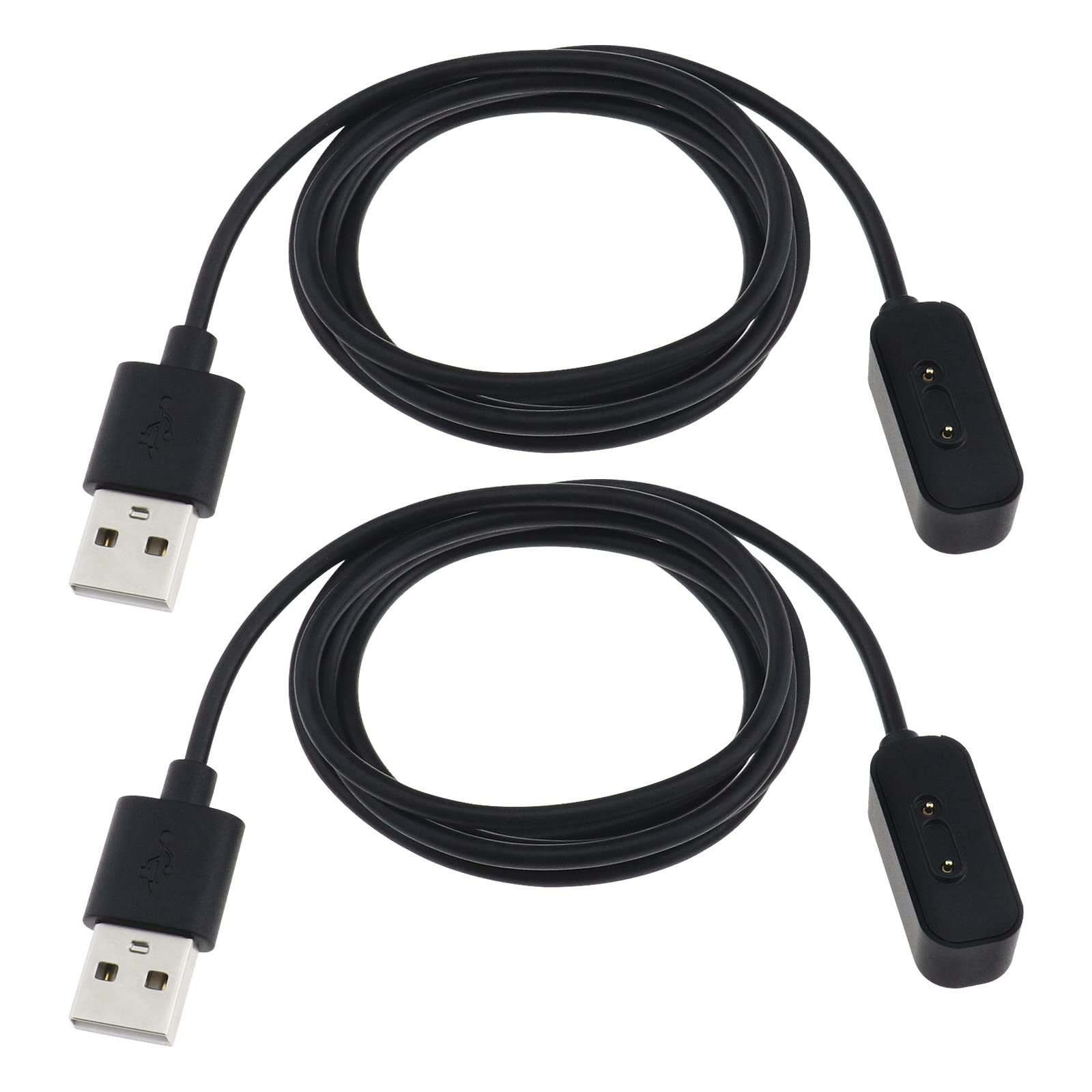 Create idea 2PCS Smartwatch Charger Cable Compatible with Xplora X5/X4/X5 Play Watch Replacement Portable Magnetic USB Charging Cable Cradle 3.3 ft/1m Black