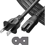 Chanzon UL Listed 10Ft 2Slot Polarized 7A AC Power Cord Compatible with Vizio E-M-Series HDTV,Sharp,Smart LED TV,Sony PS1 PS2