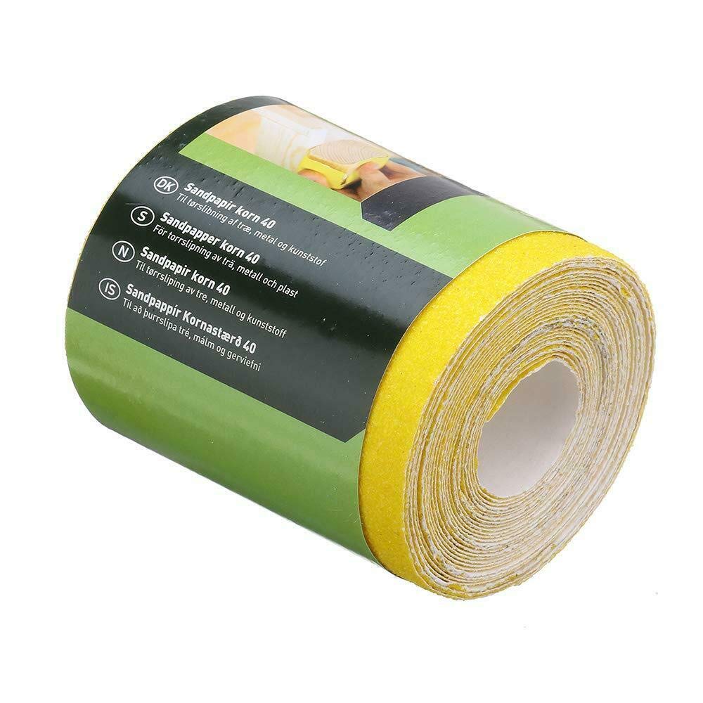 Aluminium Oxide Paper, 1pcs Oxide Rolls Yellow Aluminium Oxide Sandpaper Rolls For Sanding-120 Grit