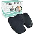 Cushy Tushy Premium Foldable Travel Seat Cushion - for Relief of Lower Back, Sciatic, Butt and Tailbone Pain - for Home & Office Use, Perfect for Travel or Driving - Coccyx Seat Cushion