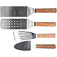 Mercer Culinary Mercer Praxis Rosewood Turner | 4-Piece Spatula Set, One Size