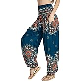 Tranquil Threads High-Waisted Boho Harem Yoga Pants for Women