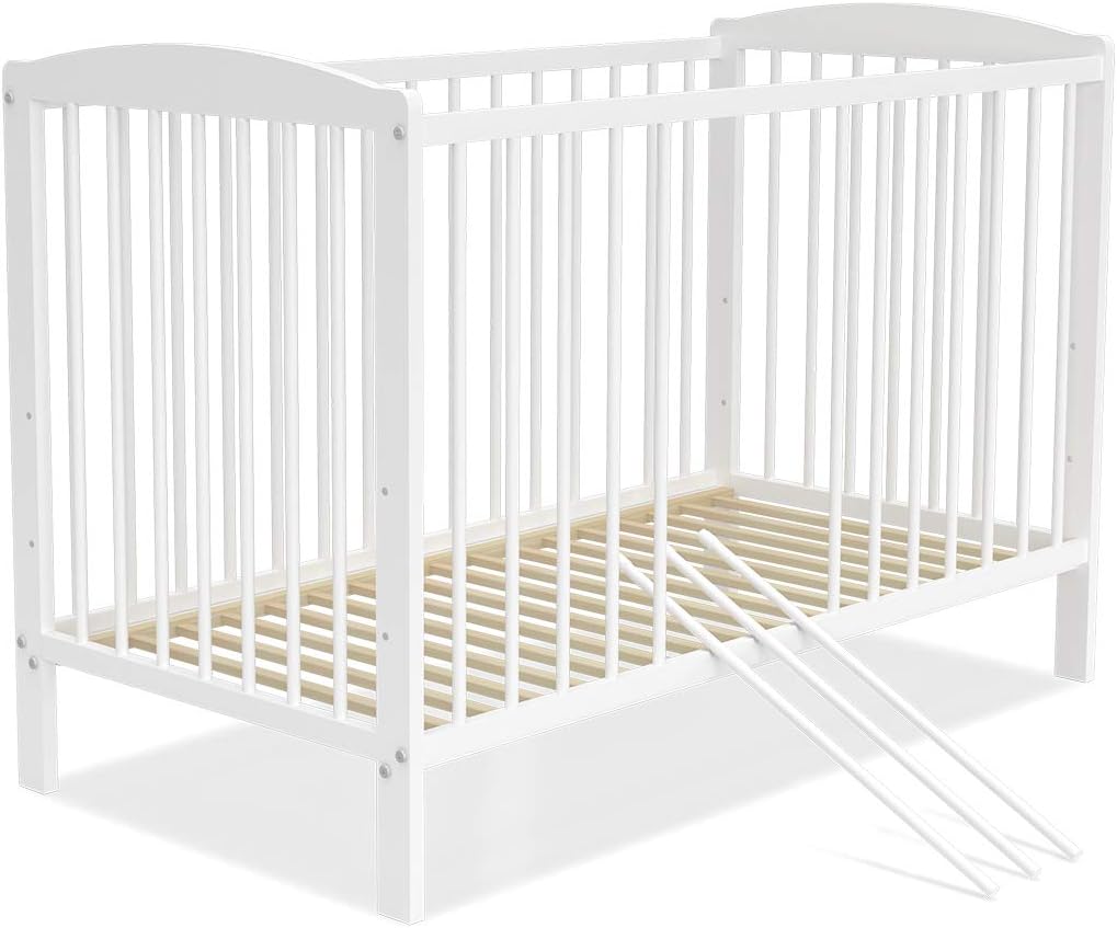 Mobilier Lit Bebe Ada 60x1 Blanc Livre Avec Le Sommier Et Le Matelas Bebe Puericulture Lemoncitylive Com