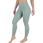 Yogalicious High Waist Ultra Soft 7/8 Ankle Length Leggings with Pockets for Women