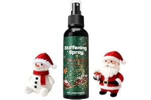 Stiffen Quick Fabric Spray, 120ml/50ml/30ml Quick Drying Long-Lasting Crafts Supplies, Christmas Hat Stiffener, Starch & Anti