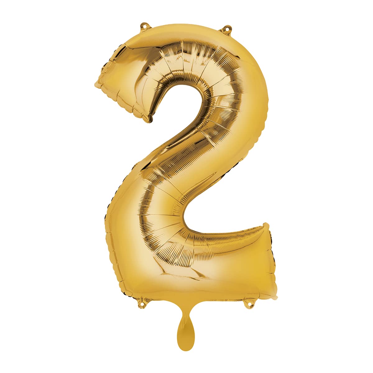 Amscan 3655401 Mid Size Number 2 Gold โ image 1