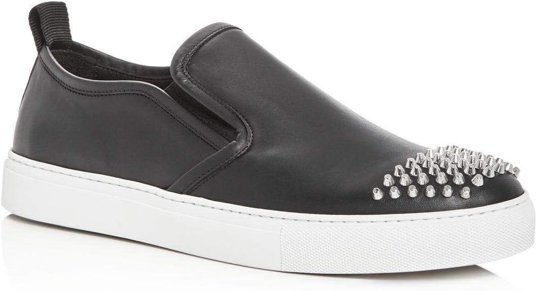 Chris Studded Leather Slip-On Sneakers