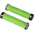 FIFTY-FIFTY Double Lock-On Mountain Bike Grips, Bicycle Handlebar Locking Grips, Non-Slip MTB Handle