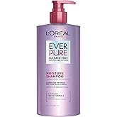 L'Oréal Paris EverPure Sulfate-Free Shampoo, Moisture Shampoo for Hydrating Dry, Colour-Treated Hair, Deeply Replenishes for 