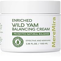 Wild Yam Cream for Women Menopause: Hormone Balancing Support for Hot Flashes & Night Sweats, 100 mL