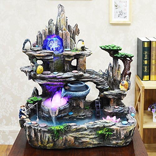Yinasen Feng Shui Fountain Lucky Mountain and Waterfall (Style 9)