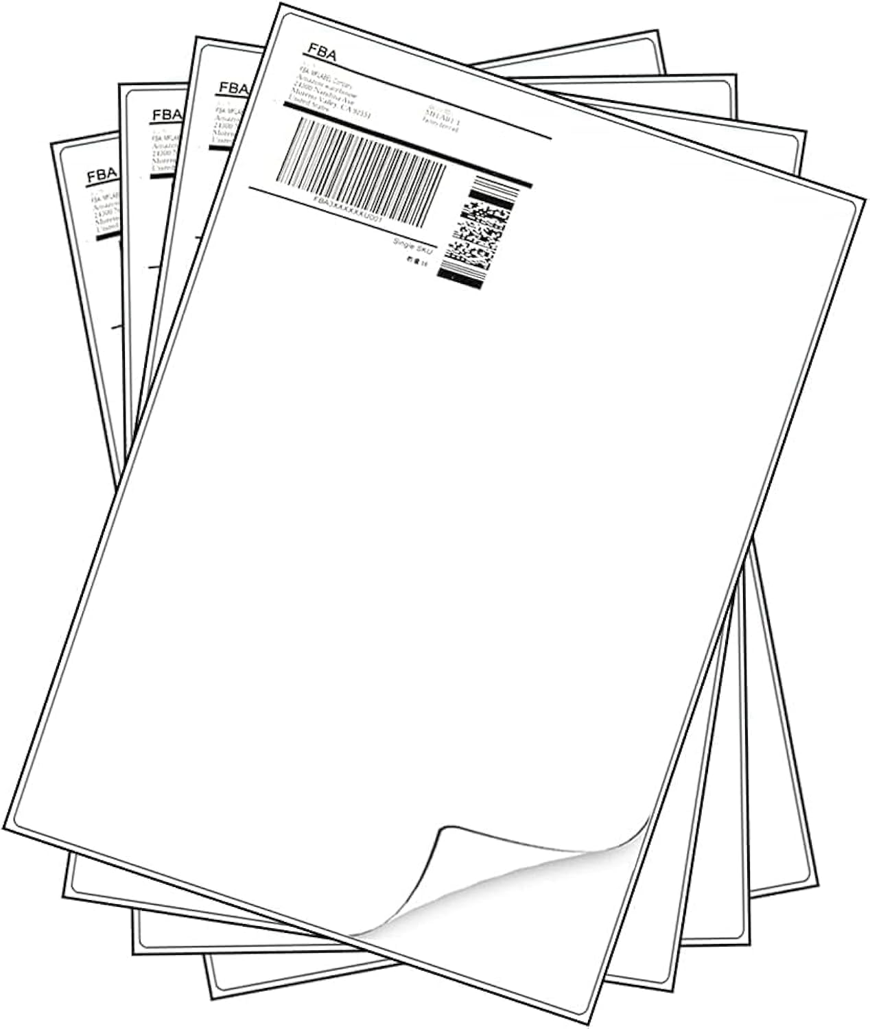 100 A4 Sticker Paper Labels, Shipping & Mailing - Sticky Back Printing (100 Sheets, 210 * 297mm)