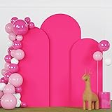 FANPROMS Arch Covers Set 6FT 6.6FT 7.2FT Hot Pink