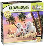 Masterpieces Sunset Splash Hidden Image Glow Jigsaw Puzzle (500-Piece)