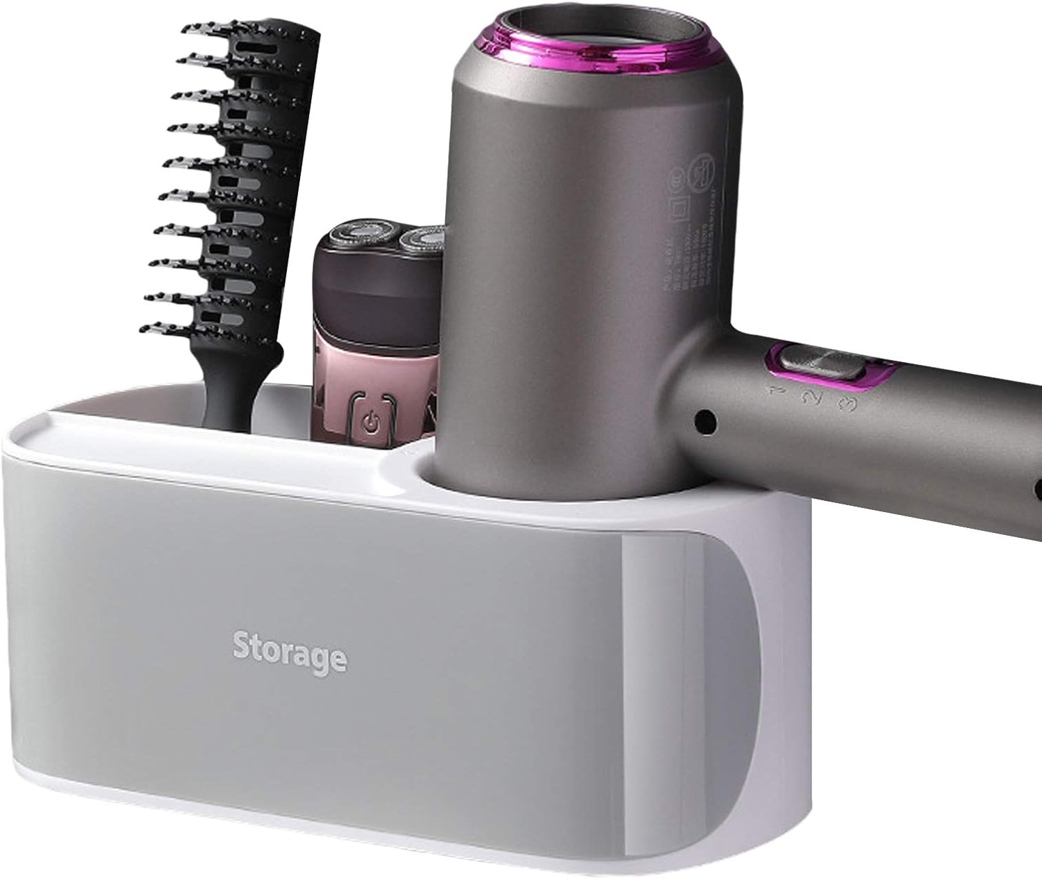 Elinala Hairdryer Holder Wall Mounted, Hair Dryer Holder