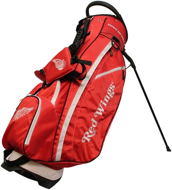 Team Golf NHL Calgary Flames Fairway Golf Stand Bag, Lightweight, 14-way Top, Spring Action Stand, Insulated Cooler Pocket, Padded Strap, Umbrella Holder & Removable Rain Hood : Sports & Outdoors