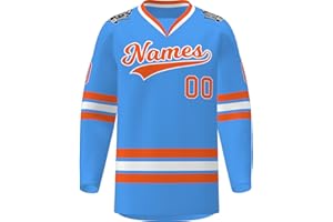 Custom Hockey Jersey Practice Jerseys Stitched/Printed Name Number,Personanlized Sports Uniform for Men/Youth/Women
